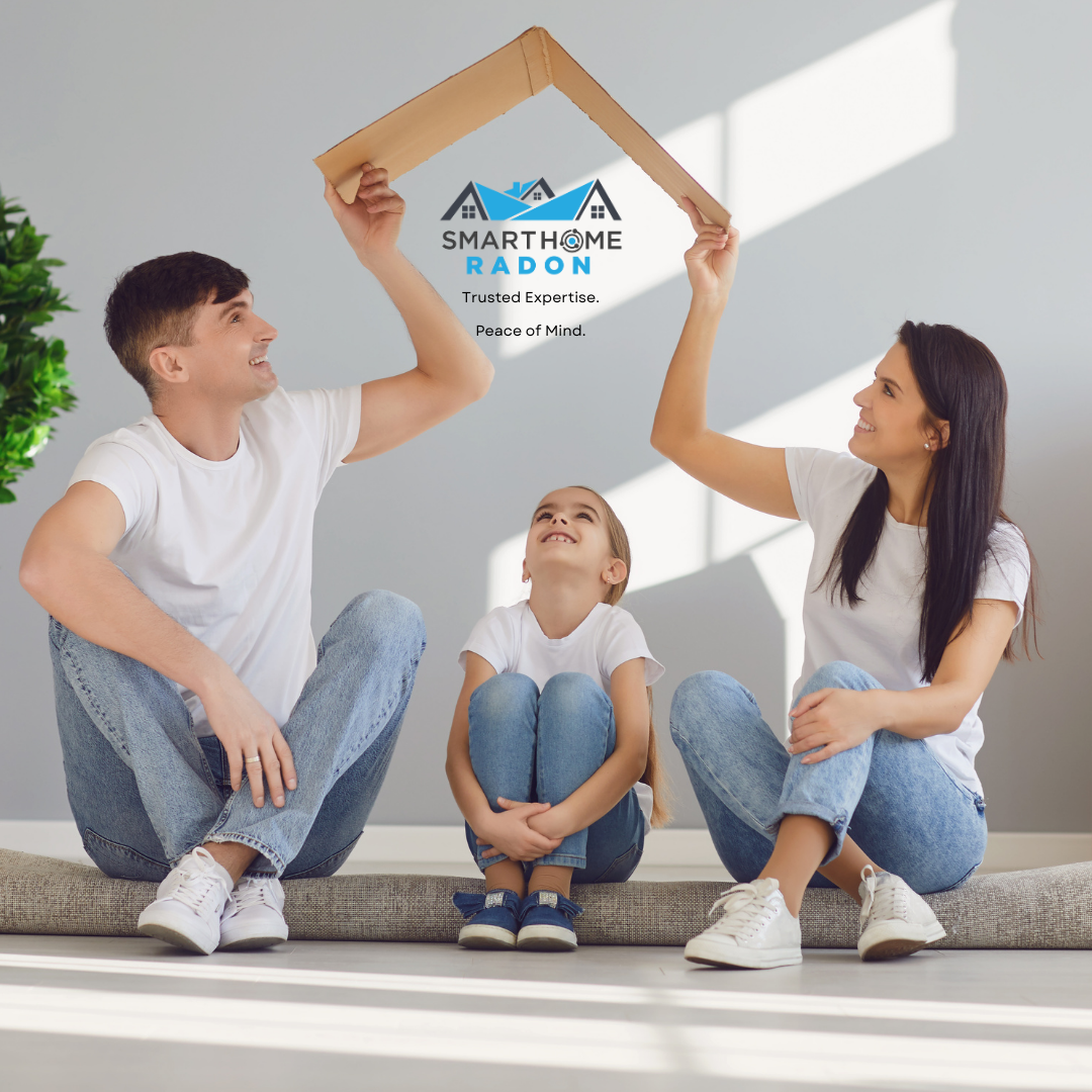 Happy family protected by Smart Home Radon - Trusted Expertise, Peace of Mind